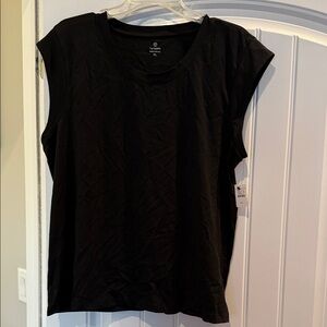 Talbots Black Short Sleeve Athletic shirt.